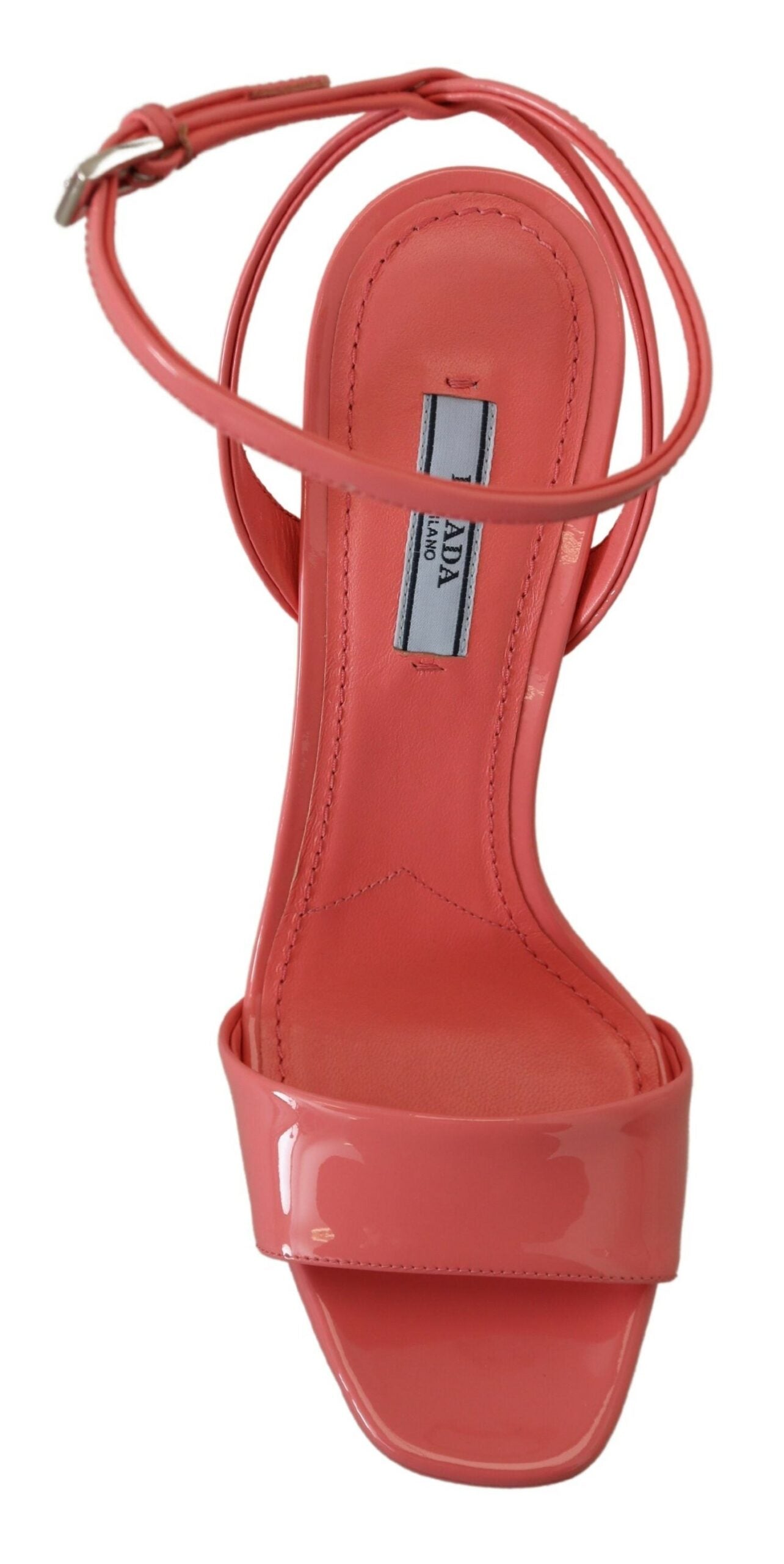 Prada Chic Pink Patent Læder Platform Sandaler