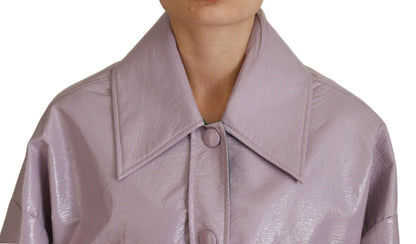 Dolce &amp; Gabbana Chic Lilla Cropped Jakke - Et Stilstatement