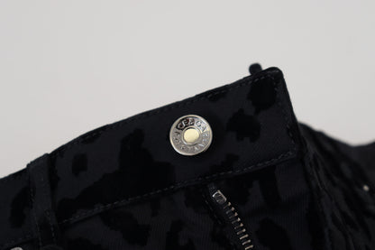 Dolce &amp; Gabbana Elegante Højtaljede Denim Hotpants Shorts