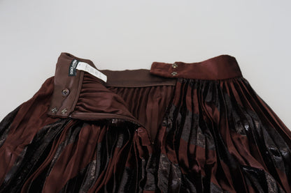 Dolce &amp; Gabbana Elegant Højtaljet A-formet Maxinederdel