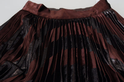 Dolce &amp; Gabbana Elegant Højtaljet A-formet Maxinederdel