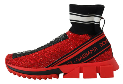 Dolce &amp; Gabbana Udsøgte Røde Sorrento Slip-On Sneakers