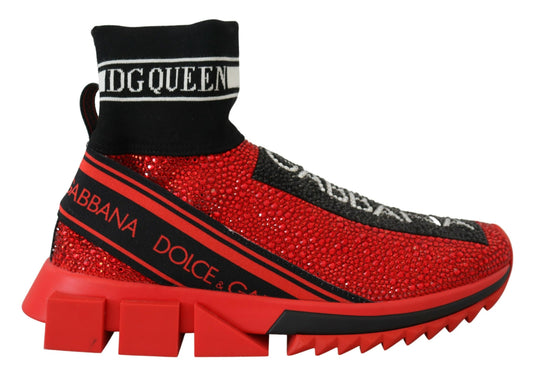 Dolce &amp; Gabbana Udsøgte Røde Sorrento Slip-On Sneakers