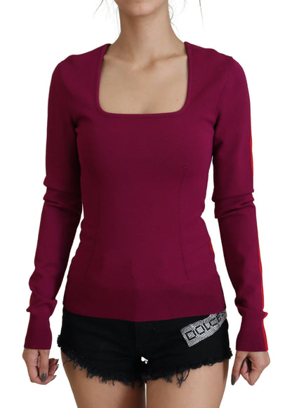 Dolce &amp; Gabbana Flerfarvet Pullover med Firkantet Hals