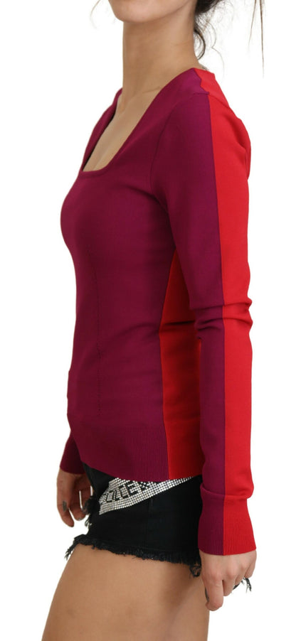 Dolce &amp; Gabbana Flerfarvet Pullover med Firkantet Hals