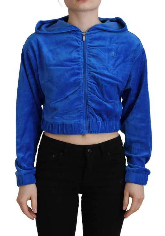 Juicy Couture Glam hættetrøje med lynlås i blå