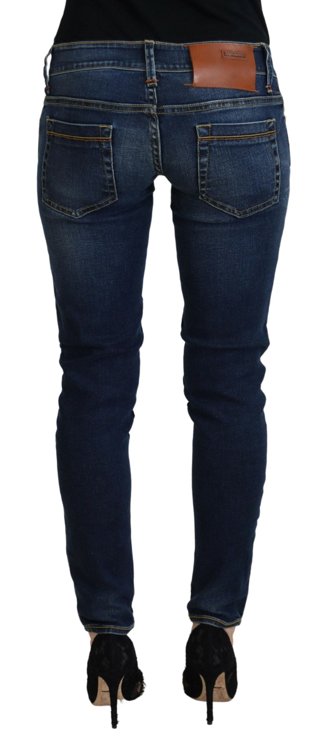 Acht Chic Skinny Denim med lav talje