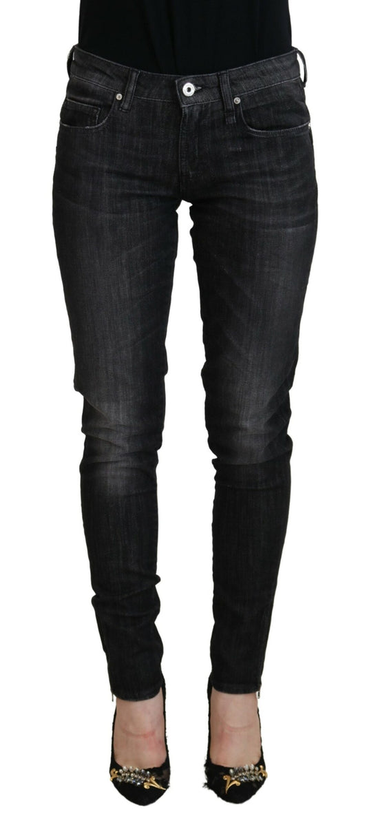 Fiorucci Chic Sorte Skinny Jeans med lav talje