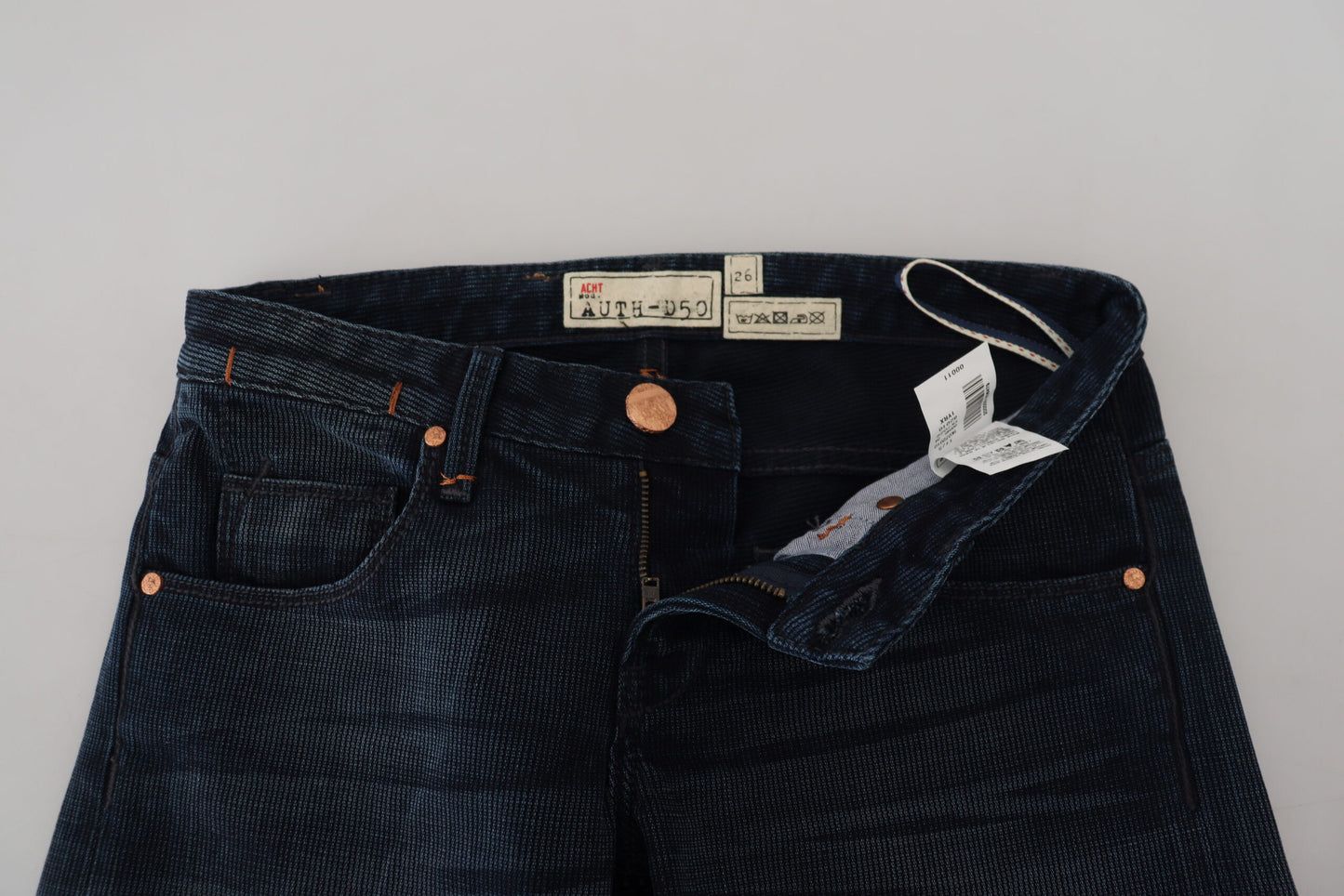 Acht Chic lavtaljede denim jeans med lige pasform