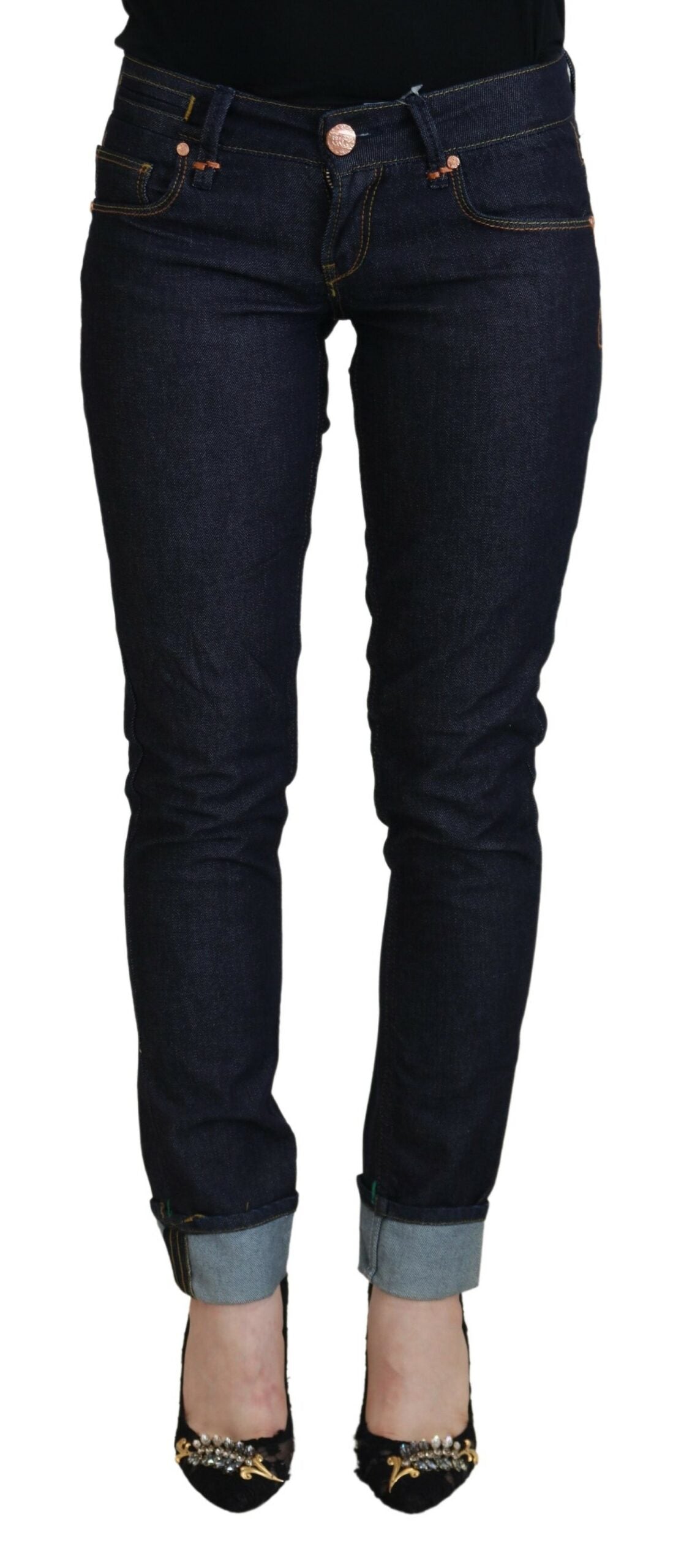 Acht Chic Skinny Denim med lav talje