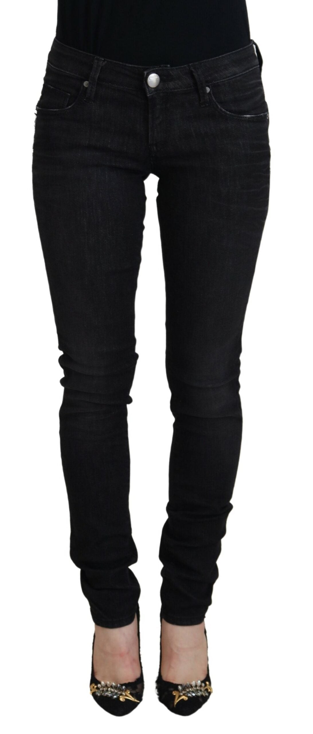 Acht Chic lavtaljet designer skinny jeans