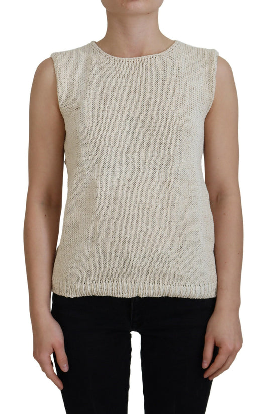 PINK MEMORIES Chic Beige Ærmeløs Tanktop