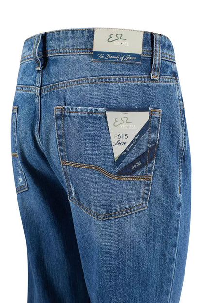 Yes Zee Blå Bomuld Herrejeans