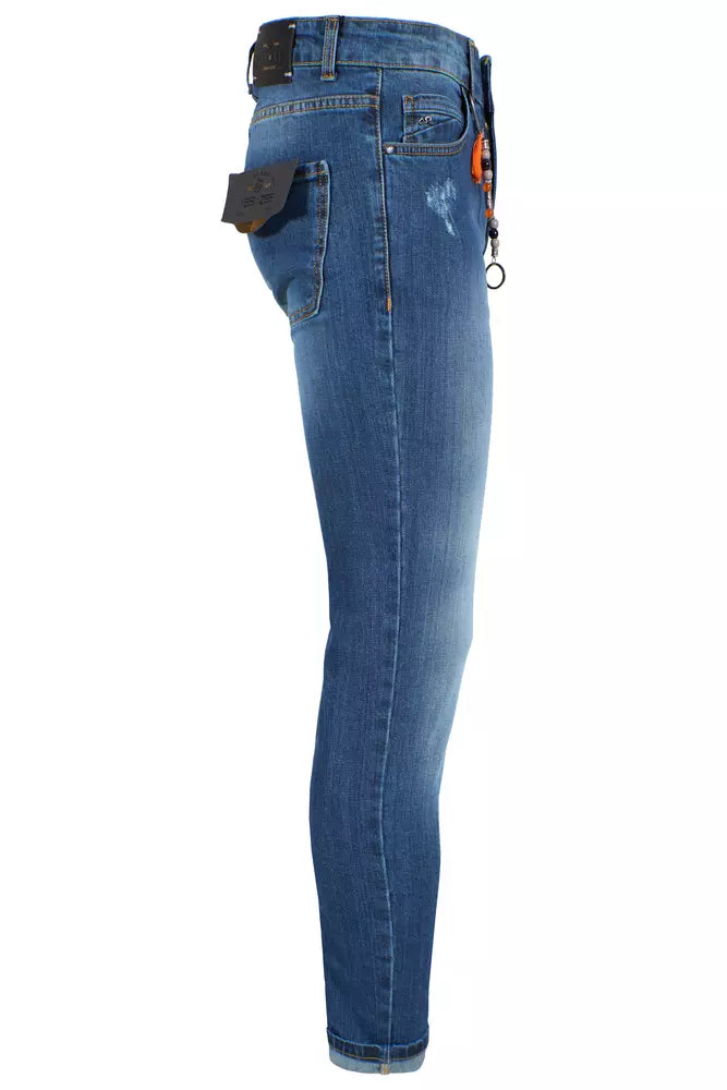 Yes Zee Blå Bomuld Herrejeans