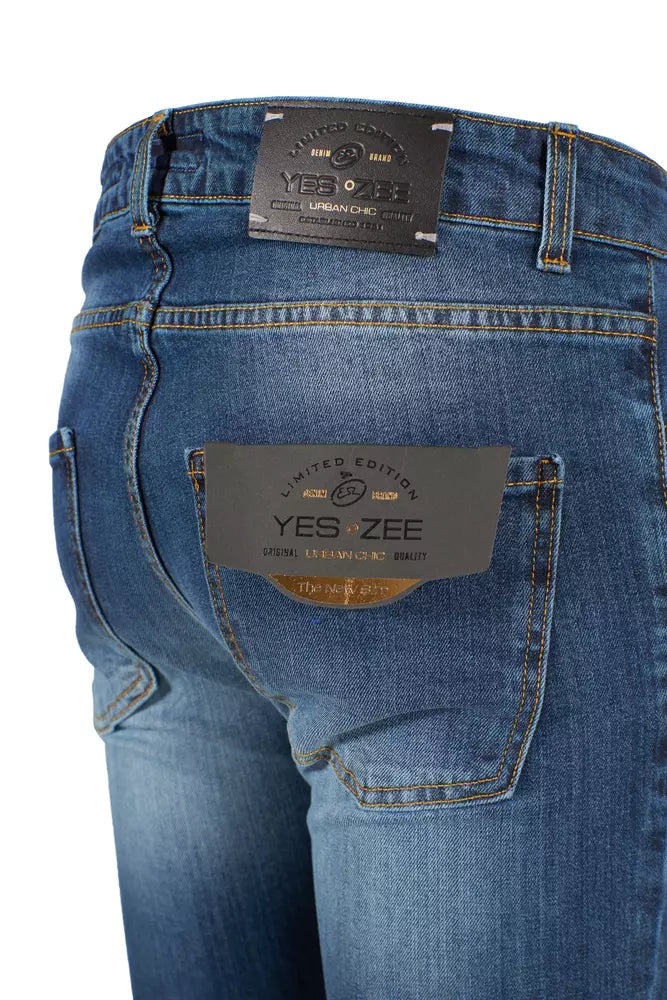 Yes Zee Blå Bomuld Herrejeans
