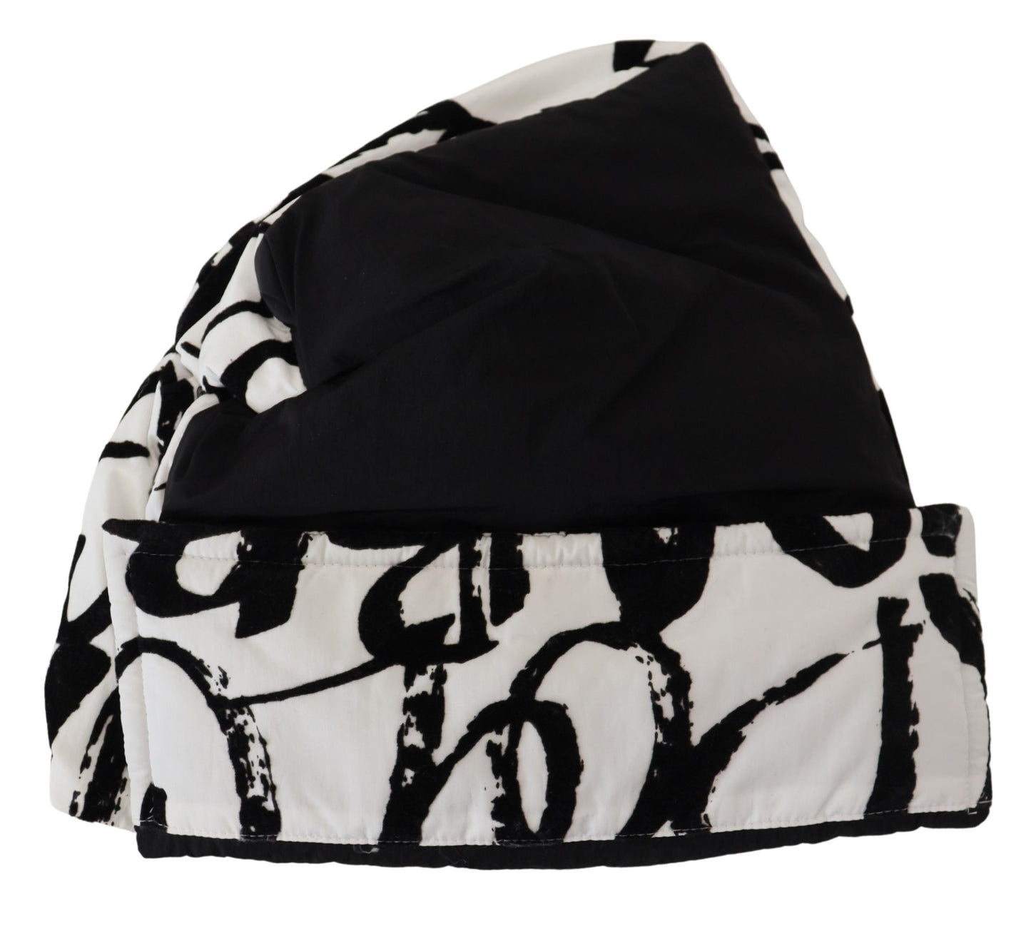 Dolce &amp; Gabbana Elegant Monokrom Strik Beanie Hat