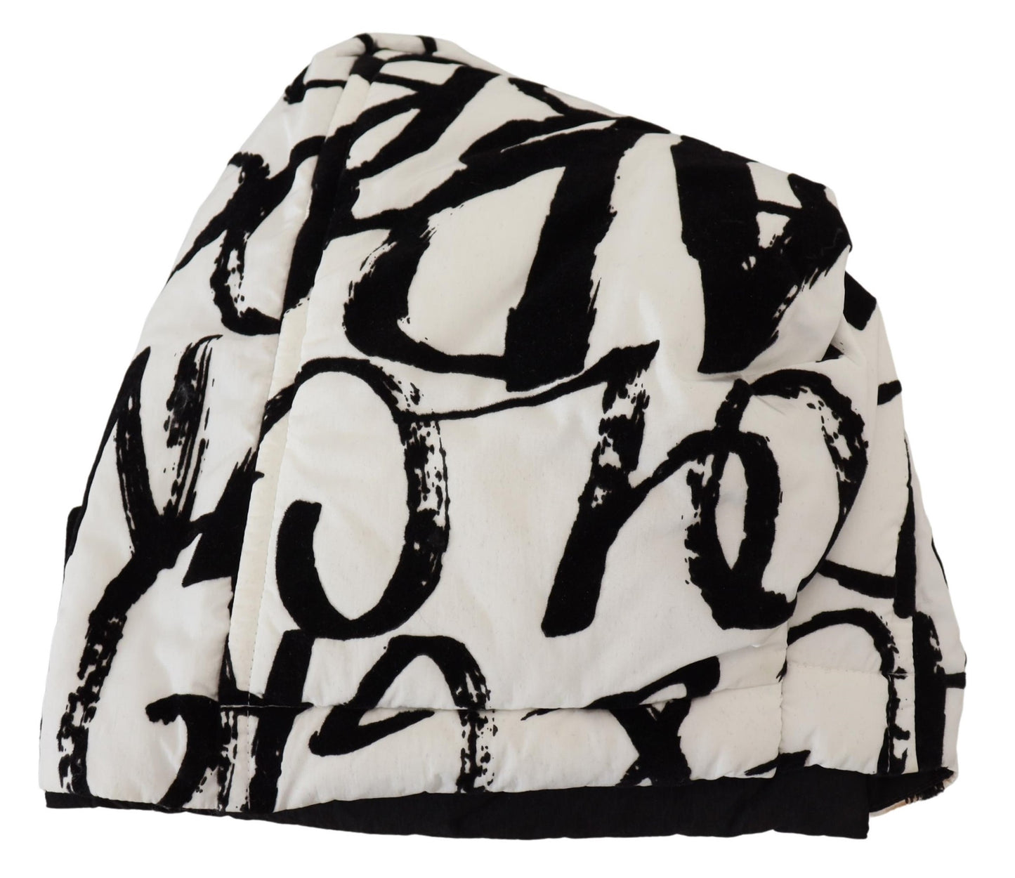 Dolce &amp; Gabbana Elegant Monokrom Strik Beanie Hat