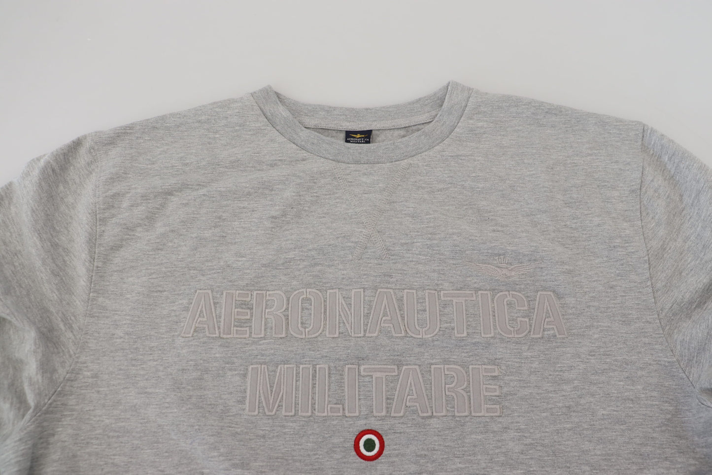 Aeronautica Militare Elegant Grå Pullover Sweater