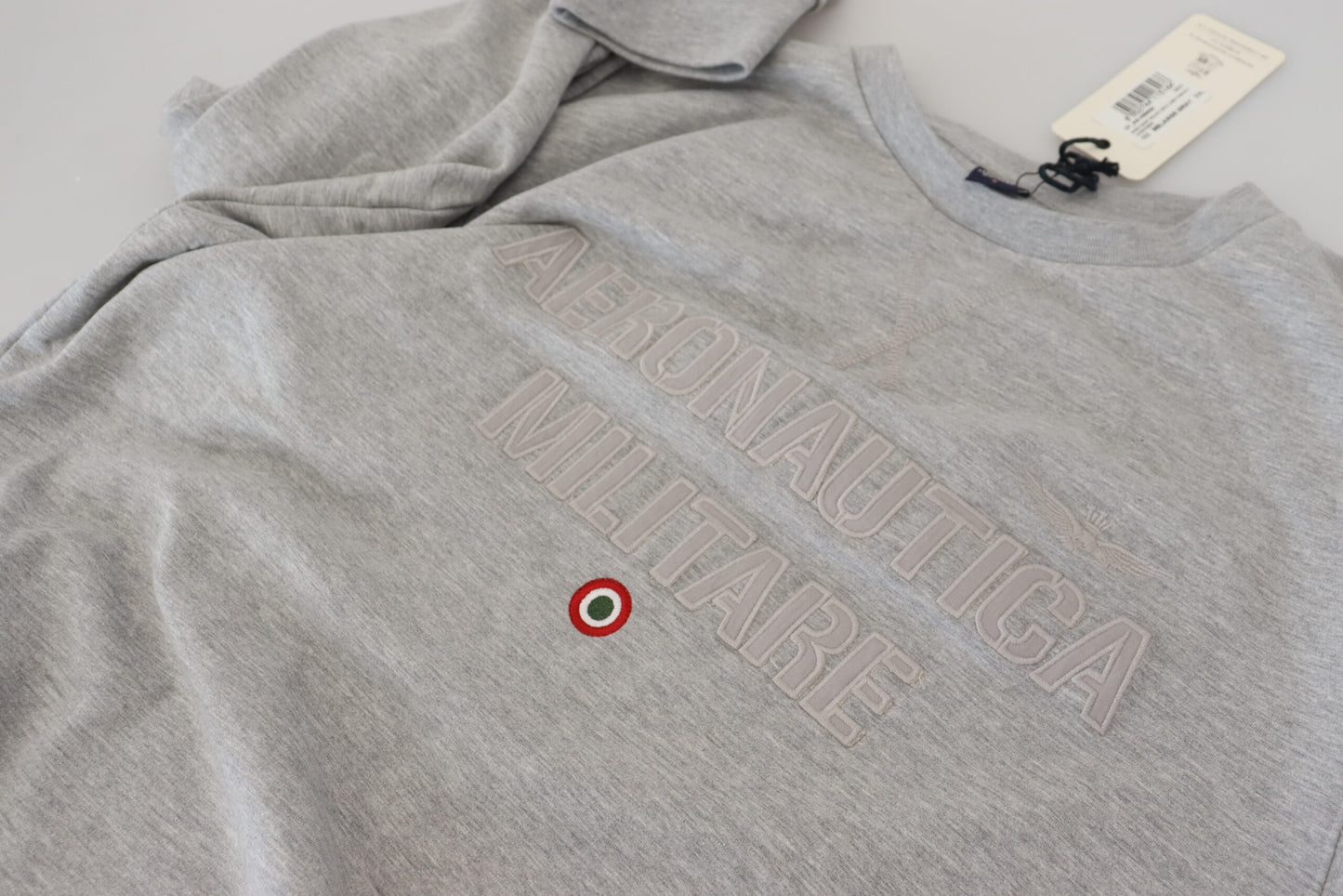 Aeronautica Militare Elegant Grå Pullover Sweater