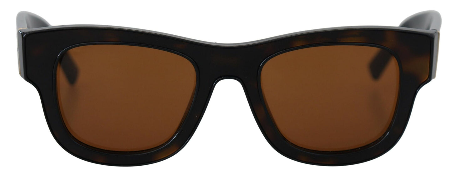 Dolce &amp; Gabbana smarte brune acetatsolbriller