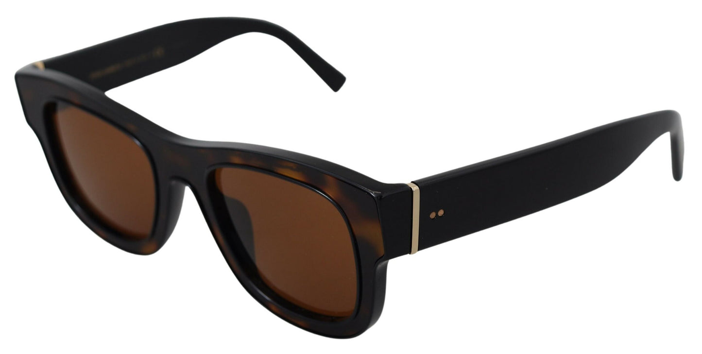 Dolce &amp; Gabbana smarte brune acetatsolbriller