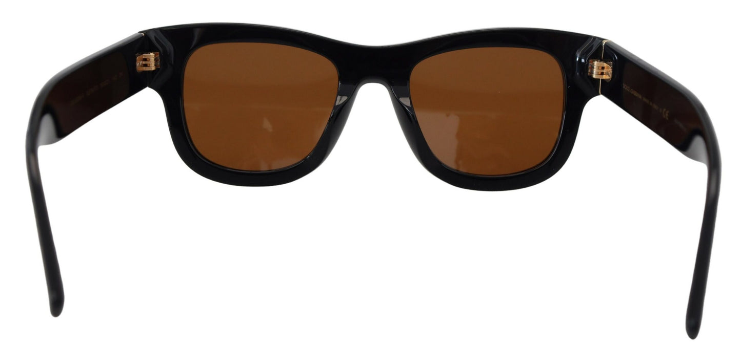 Dolce &amp; Gabbana smarte brune acetatsolbriller