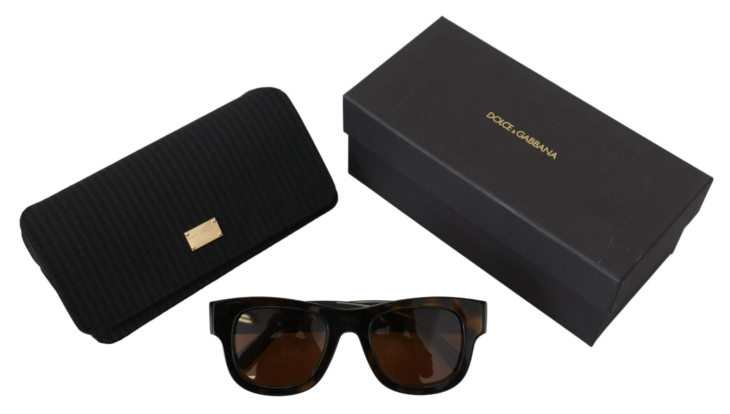 Dolce &amp; Gabbana smarte brune acetatsolbriller