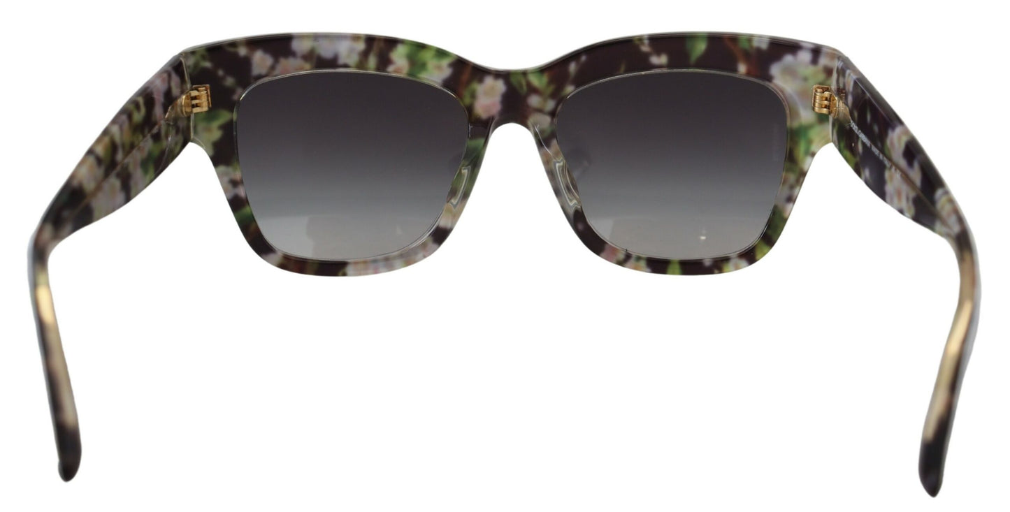 Dolce &amp; Gabbana elegante sorte multicolor gradient solbriller