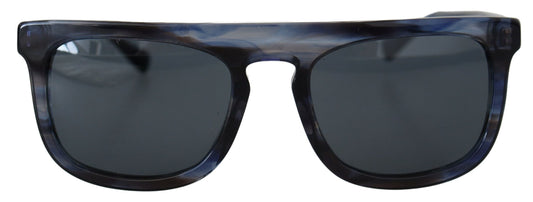 Dolce &amp; Gabbana Elegant Blue Acetate solbriller til kvinder