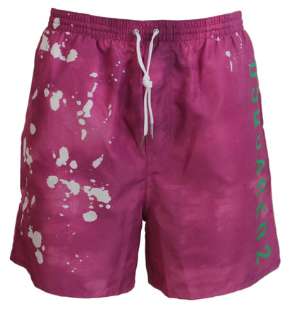 Dsquared² Pink Tie Dye svømmeshorts Boxer