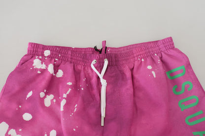 Dsquared² Pink Tie Dye svømmeshorts Boxer