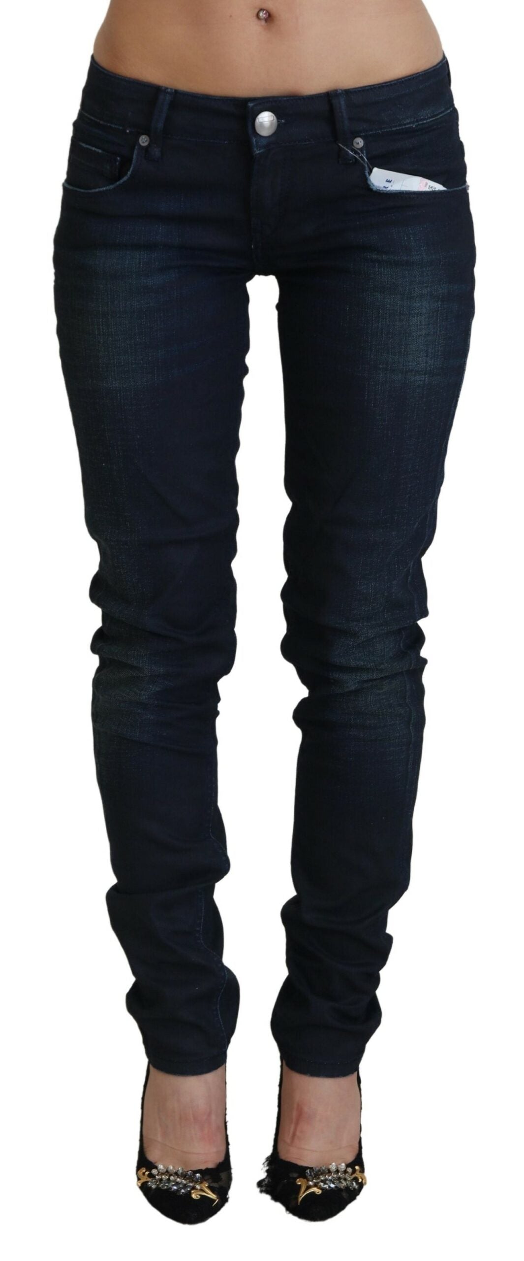 Acht Slim Fit denim jeans i bomuld