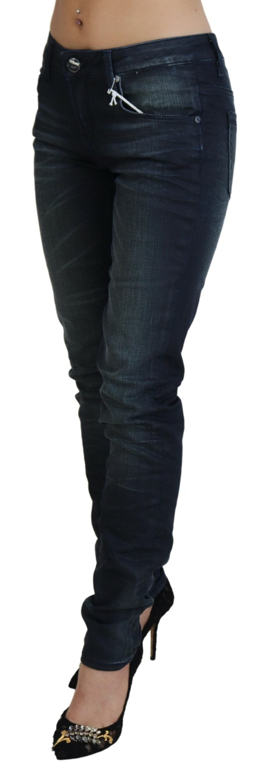 Acht Chic lavtaljede slim fit denim jeans