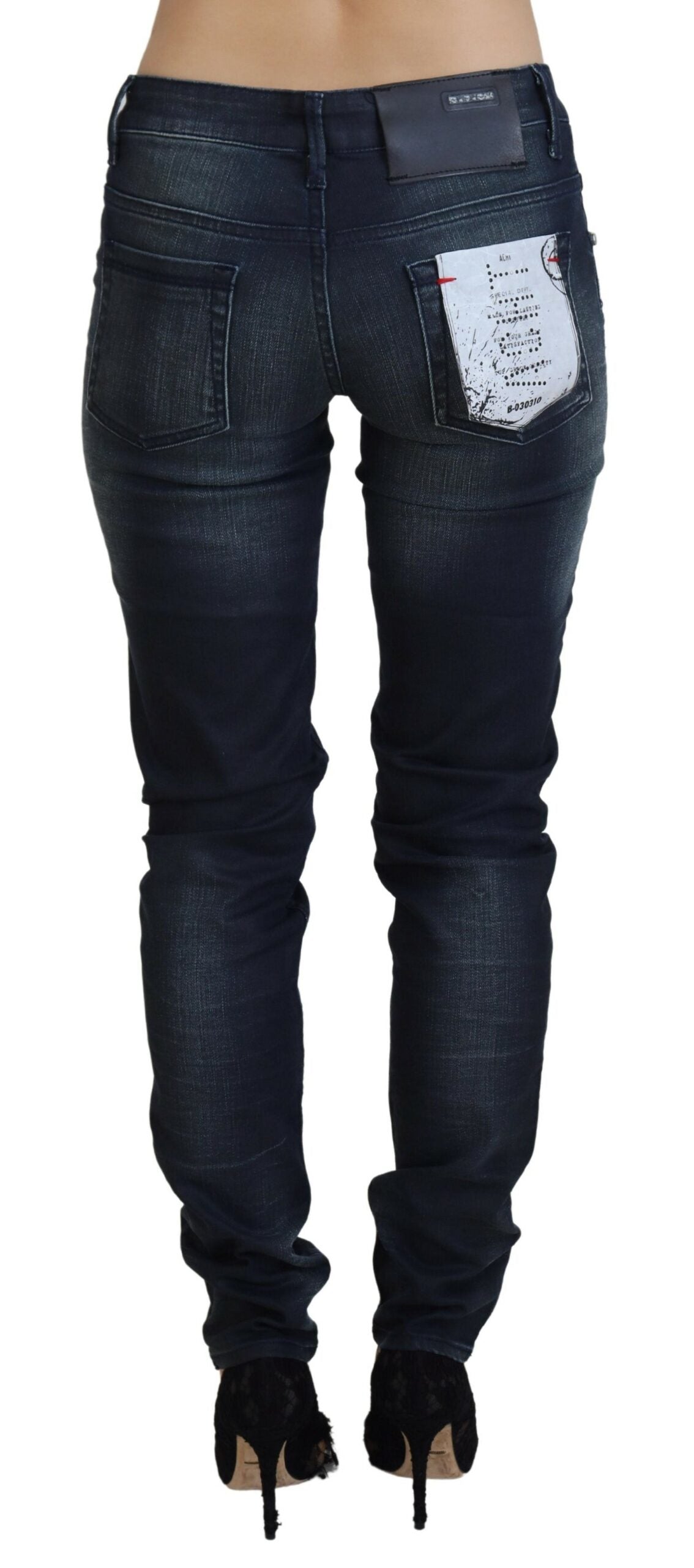 Acht Chic lavtaljede slim fit denim jeans