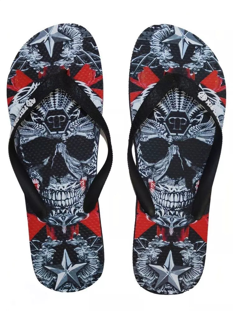Philipp Plein Flerfarvet Polyester Dame Sandal