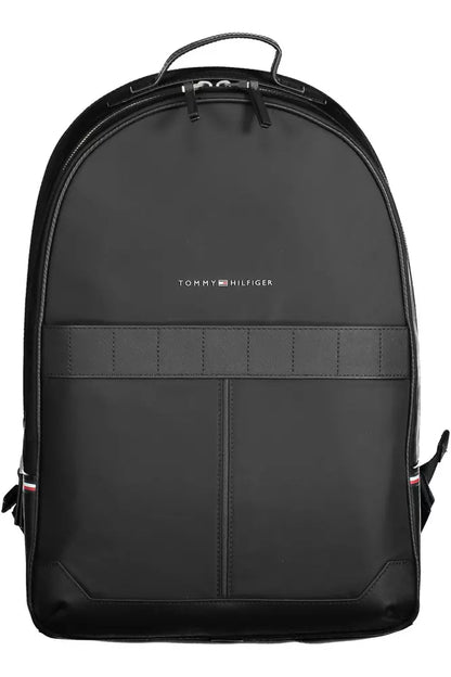 Rucsac pentru bărbați din poliester negru Tommy Hilfiger