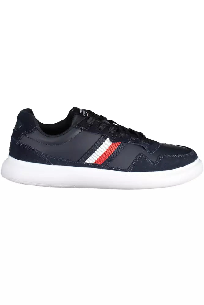 Tommy Hilfiger Blå Læder Sneaker til mænd