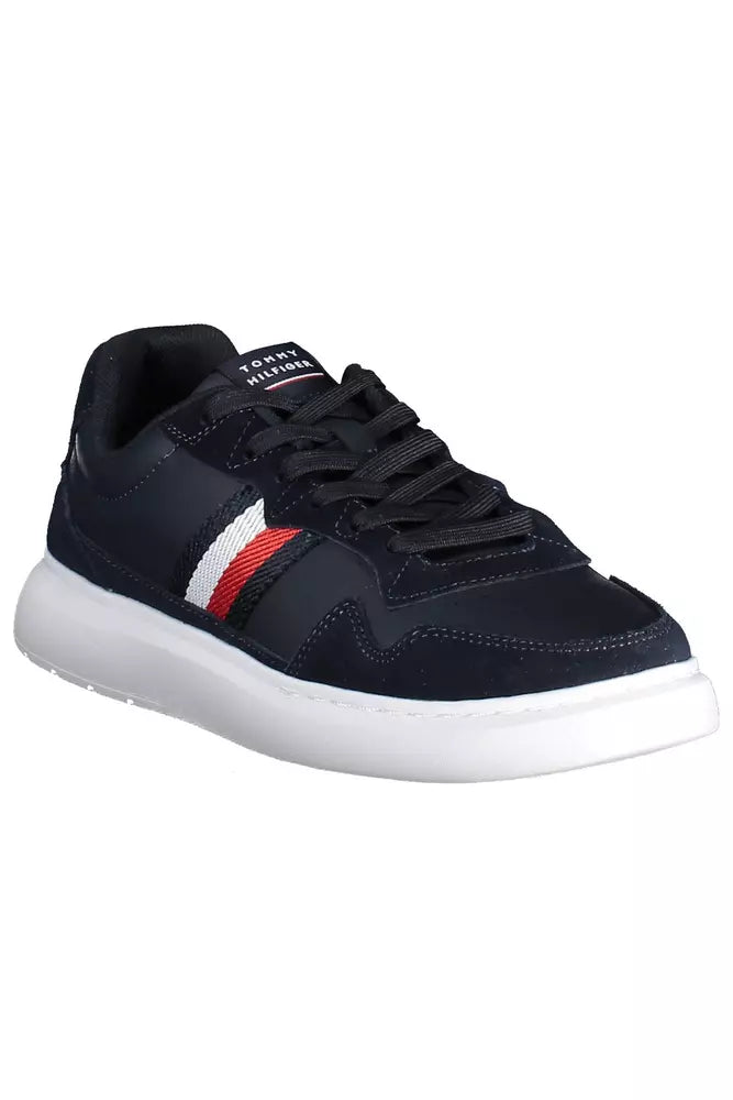 Tommy Hilfiger Blå Læder Sneaker til mænd