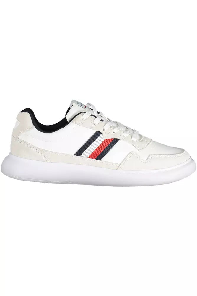 Tommy Hilfiger Hvid Læder Sneaker til mænd