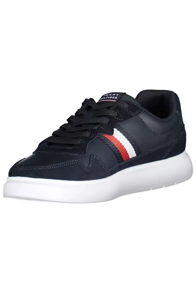 Tommy Hilfiger Blå Læder Sneaker til mænd