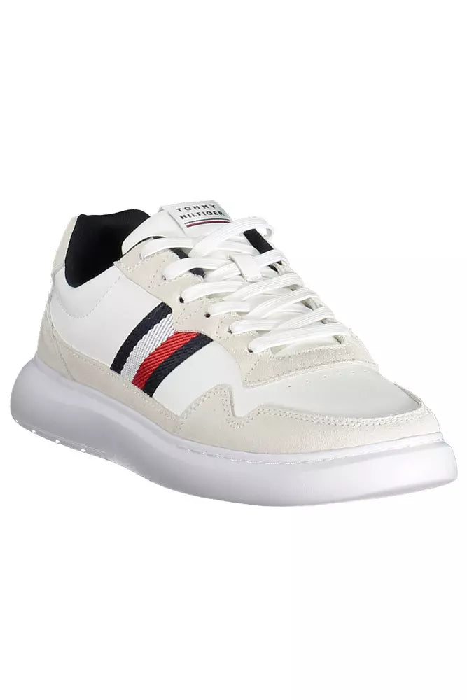 Tommy Hilfiger Hvid Læder Sneaker til mænd