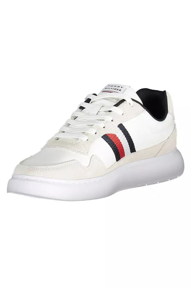 Tommy Hilfiger Hvid Læder Sneaker til mænd