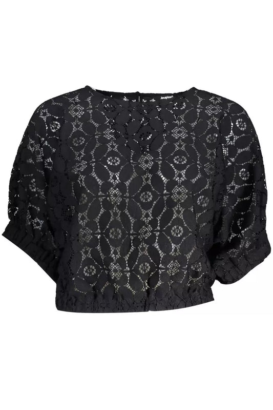 Desigual sort polyester bluse til kvinder