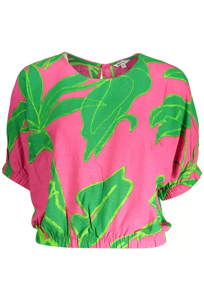 Desigual Pink Viscose Dame Top