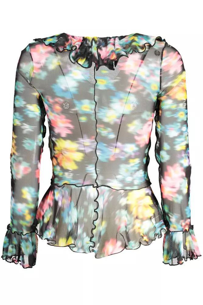 Desigual sort polyester T-shirt til kvinder