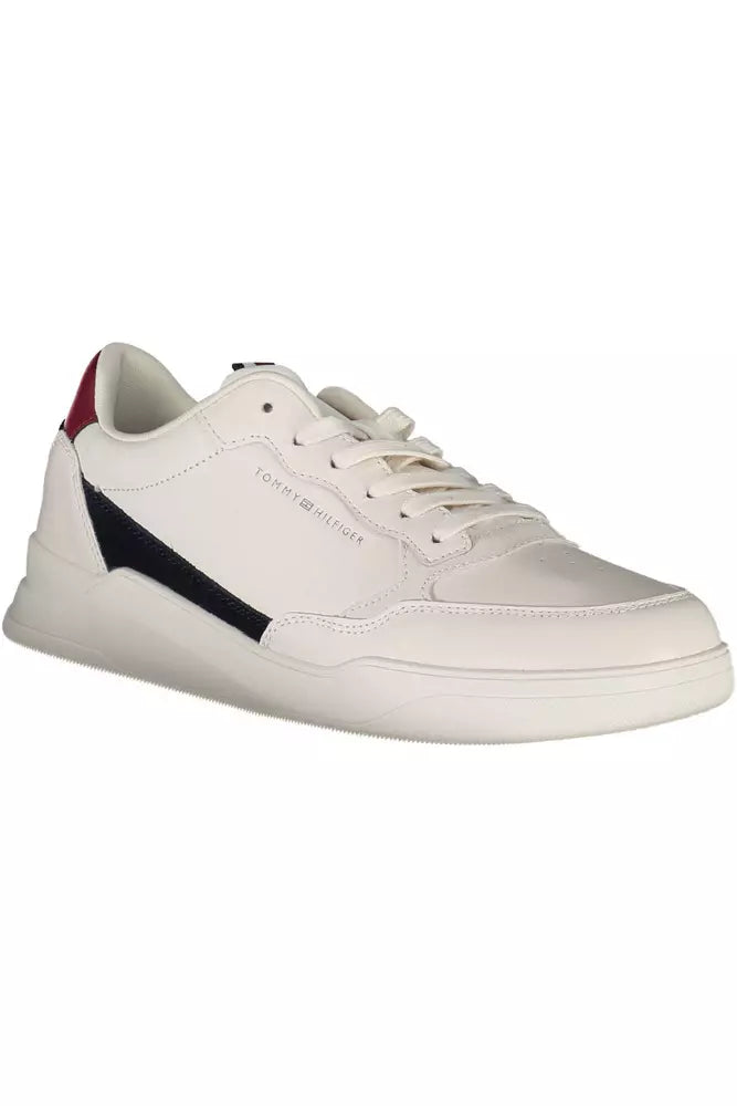 Tommy Hilfiger Hvid Læder Sneaker til mænd