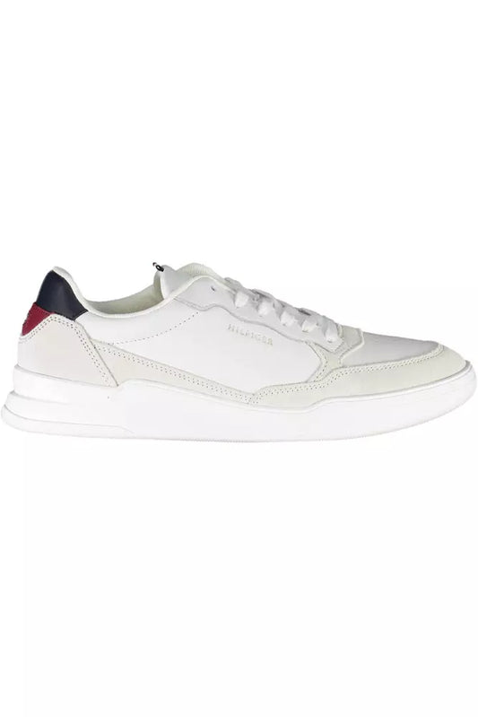 Tommy Hilfiger Hvid Læder Sneaker til mænd