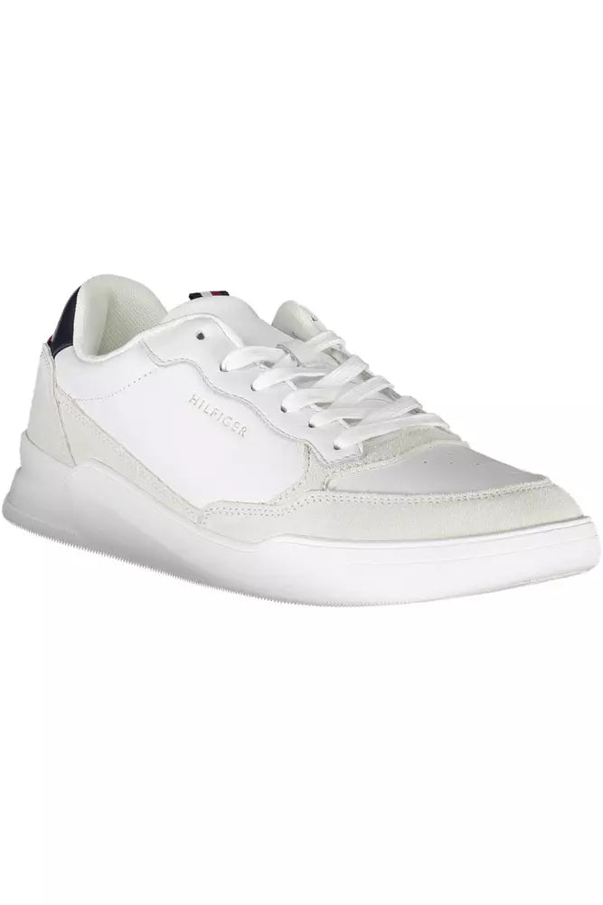 Tommy Hilfiger Hvid Læder Sneaker til mænd