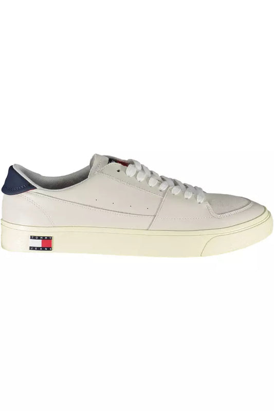 Tommy Hilfiger Hvid Læder Sneaker til mænd