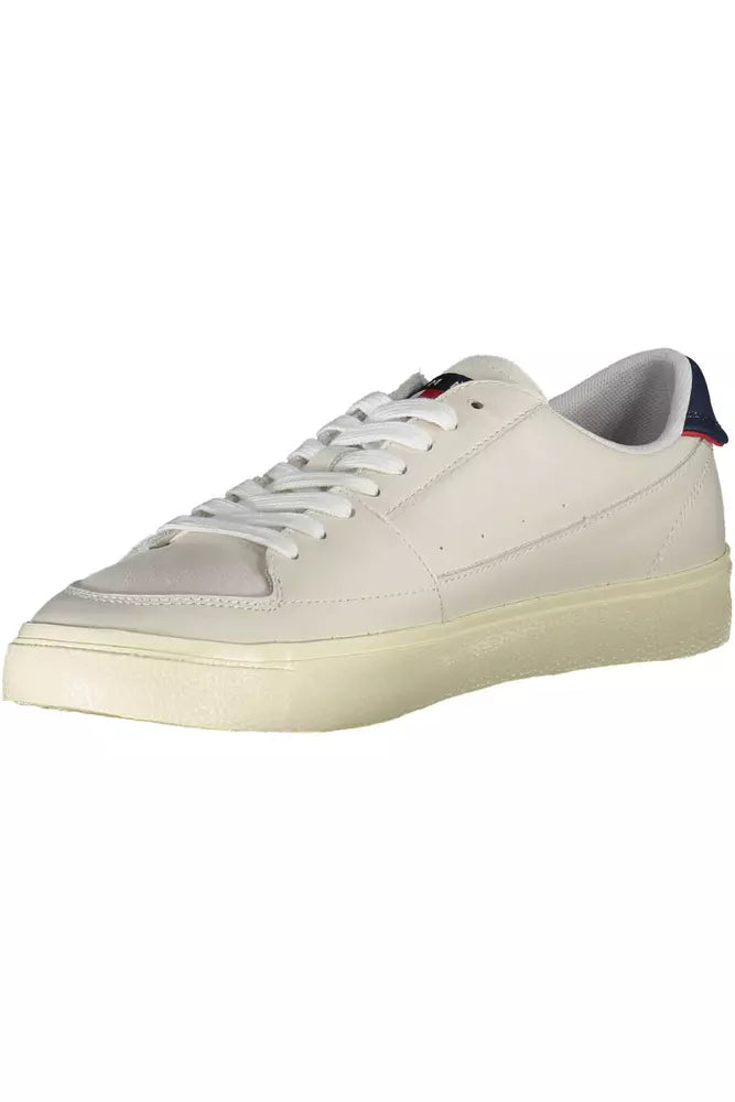 Tommy Hilfiger Hvid Læder Sneaker til mænd